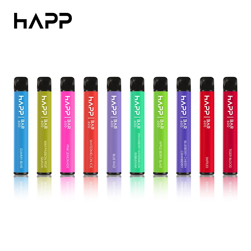 Vapride Online Shopping Happ 600 Puffs Wholesale Poland Electronic Cigarette Disposable Vape Pen