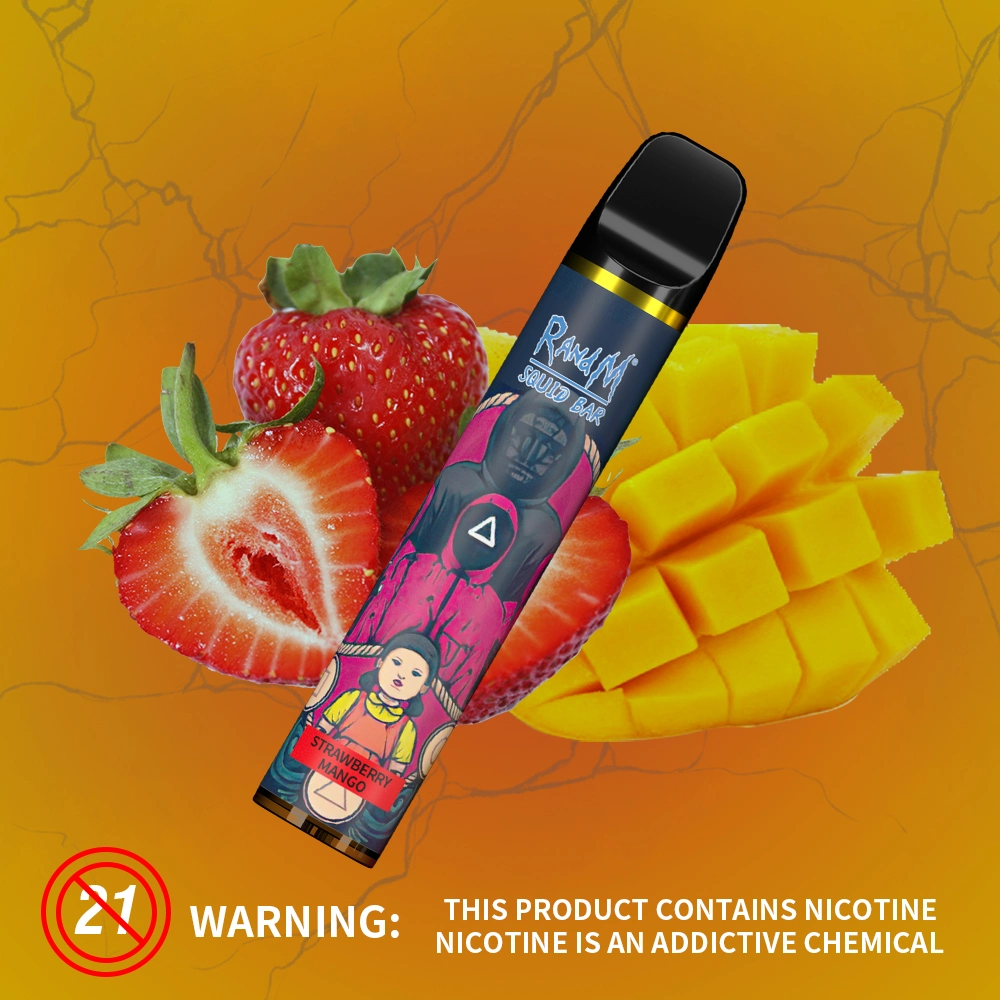 Wholesale OEM Multiple Colors 16 Fruit Taste Randm R&M Vape Squid Bar 2500 Disposable Vapor Pod