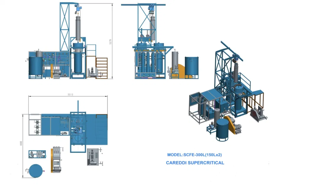 Supercritical CO2 Extraction Machine for High-Value Hemp Oil