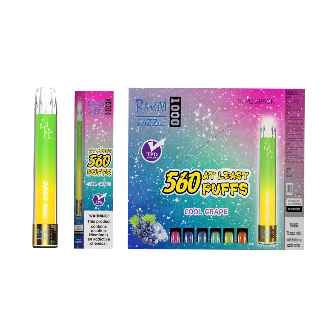 Randm R M Disposable Vape Pen Aim Plus 600puffs 24 Flavors Vs Puff Plus XXL 0%/2%/5% Salt Nicotine Ecig Wholesale OEM