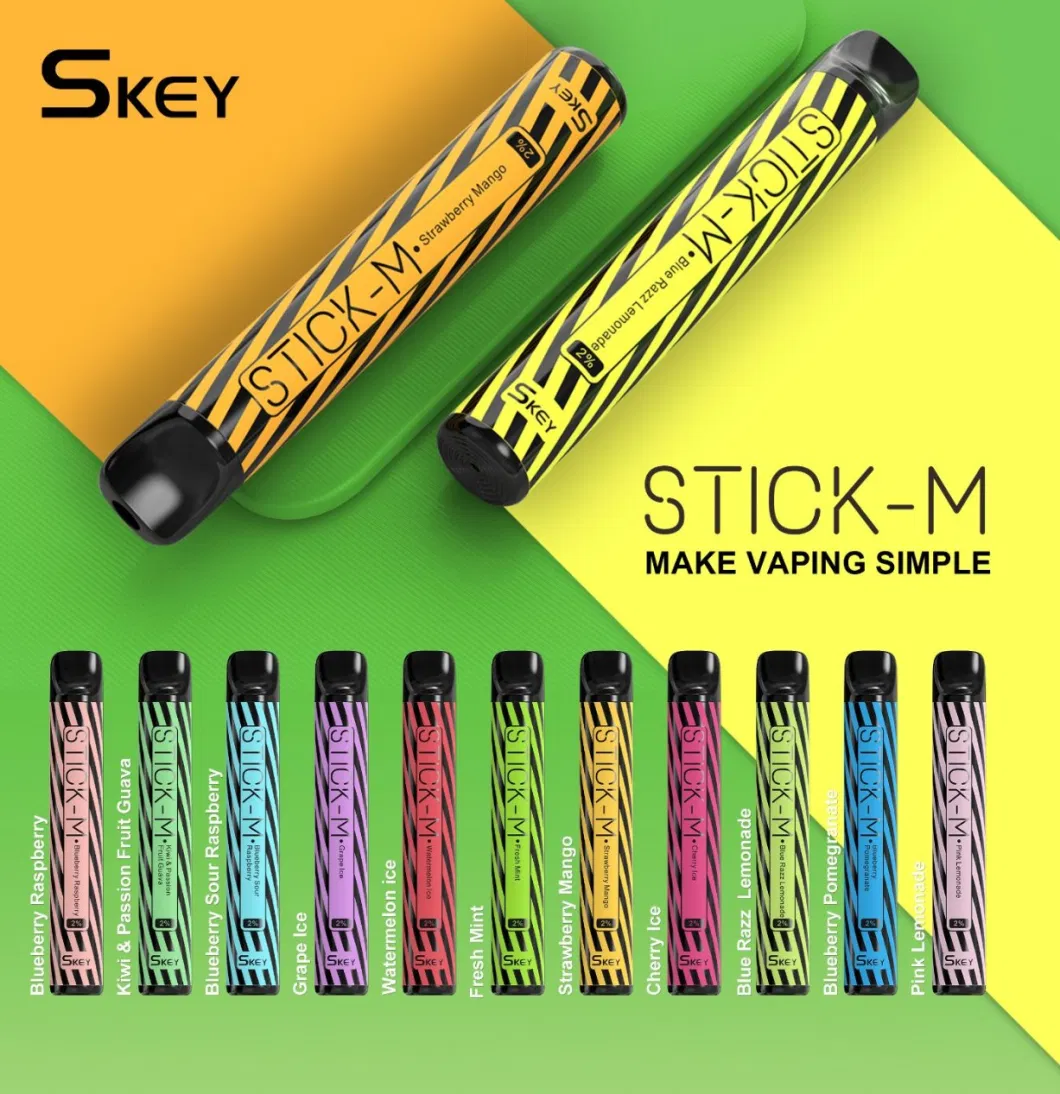 2023 Skey Stick Lux 700 Puffs Disposable Vape Pod 2ml Tpd Ejuice Vape Pen E Cigarette Vs Bc 600 Ske Crystal One 600