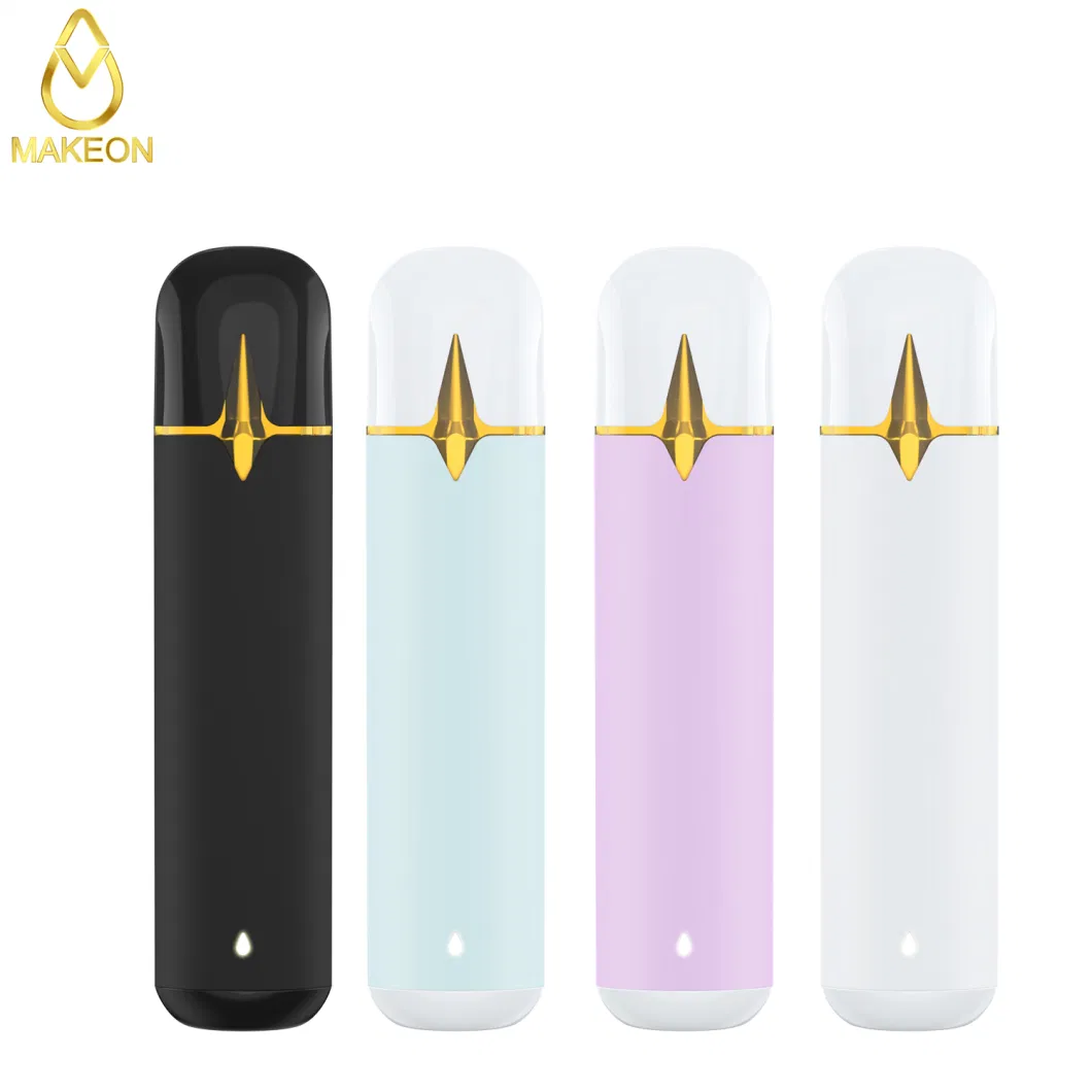 Makeon Dx 2 Gram 1.0ml Bar Disposable Custom Vape Pen Pod Battery Type-C Rechargeable Printing Logo Different Color Custom Packaging