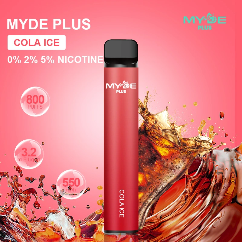 2023 New Coming Myde Multiple Fruity Flavors 800 Puffs 0% 2% 5% Nicotine Disposable Vape Pen