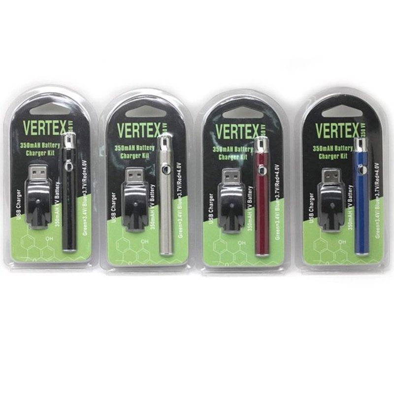 Vertex Battery E-CIGS Adjustable Voltage Preheating Vape Battery 650mAh Rechargeable Battery