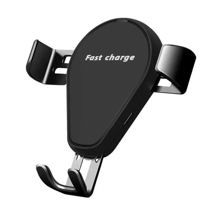 Easy Operation Automatic Clamping Qi Standard 7.5W /10W /15W Phone Charger Holder Magnetic Wireless Charger Car Mount C5