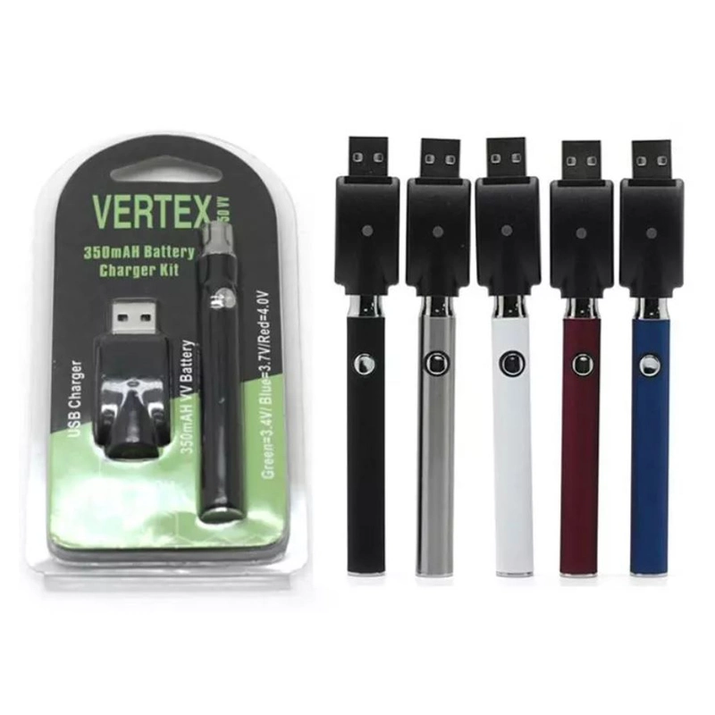 Vertex Battery E-CIGS Adjustable Voltage Preheating Vape Battery 650mAh Rechargeable Battery