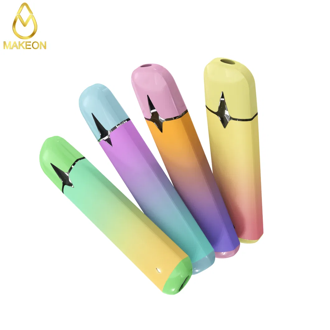 Makeon Dx 2 Gram 1.0ml Bar Disposable Custom Vape Pen Pod Battery Type-C Rechargeable Printing Logo Different Color Custom Packaging