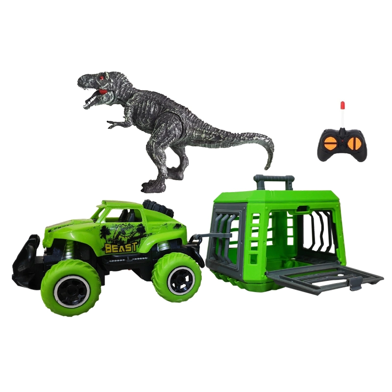 1: 43 High Speed Tyrannosaurus Dinosaur in Cage Boys Toys RC Car