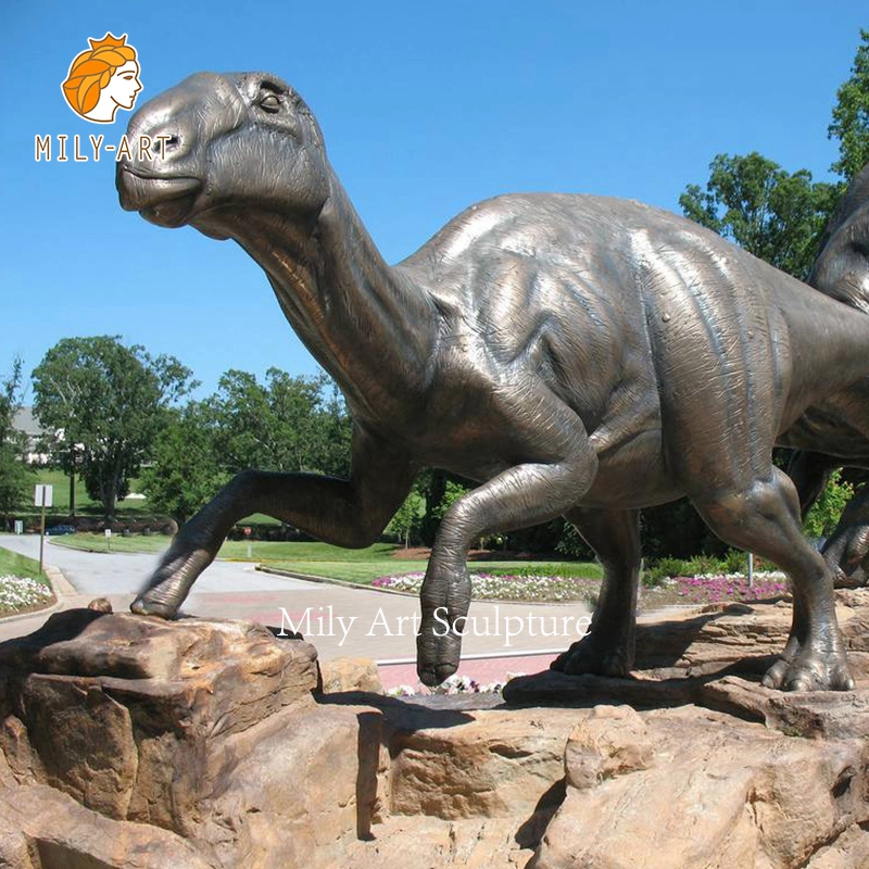 Outdoor Garden Large Bronze Dinosaur Statue Sculpture
