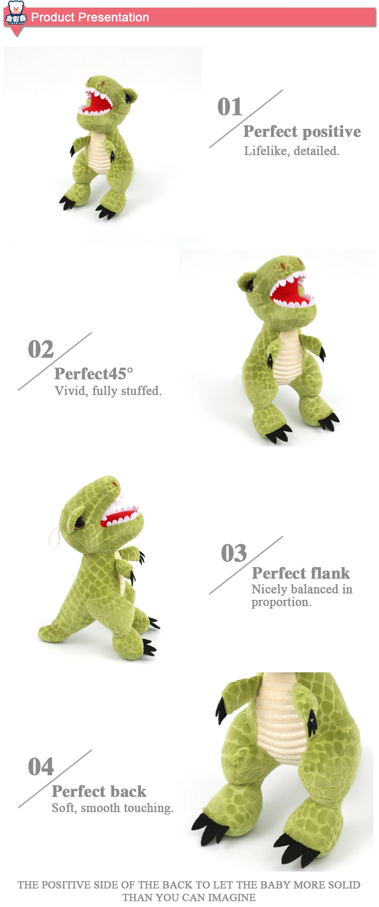 15cm Vivid Stuffed Animal Toy Dinosaur Plush for Sale