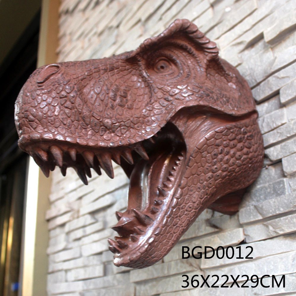 Wall Decoration Restaurant Deco Animatronic Dinosaur Head