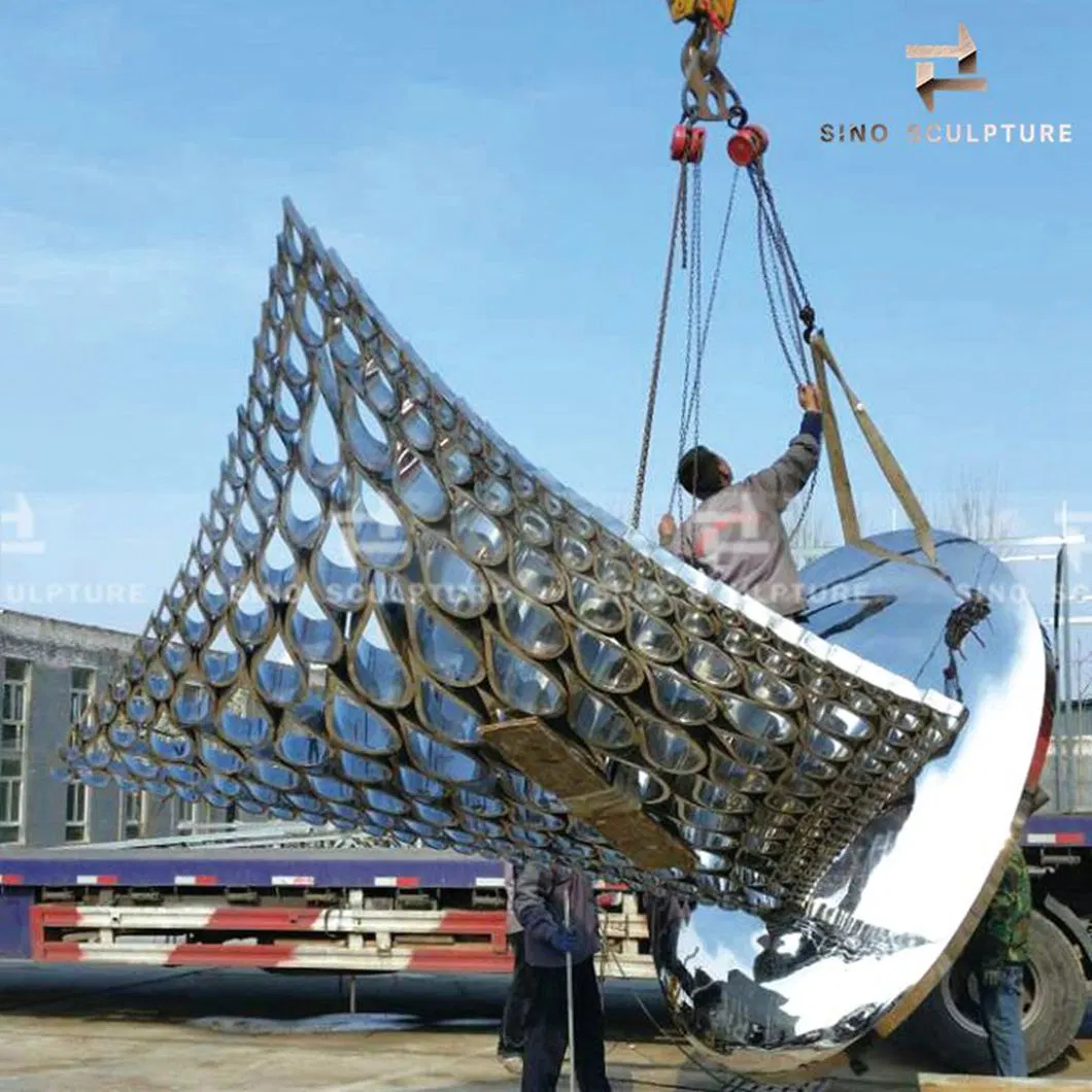 Mirror Polished Stainless Steel Landscape Sculpture