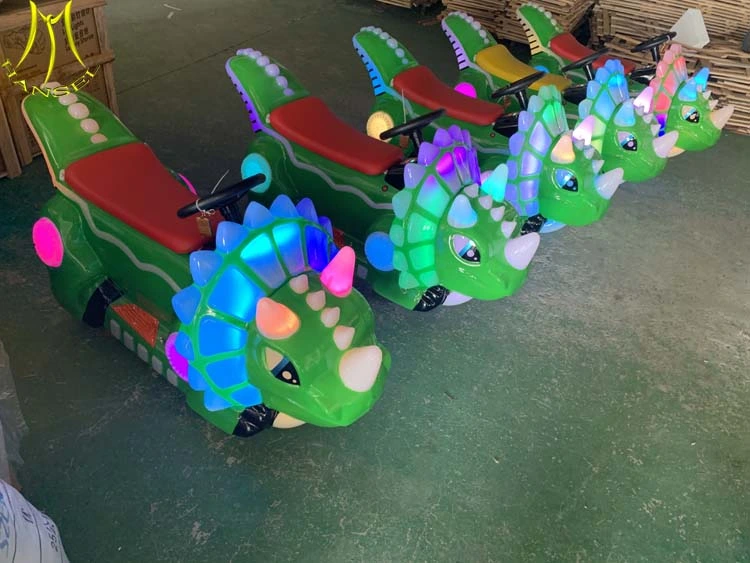 Hansel Remote Control Electric Dinosaur Rides on Bike in Amusement Park
