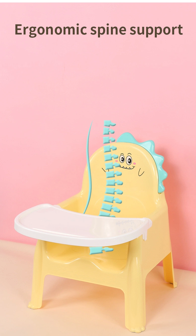 Dinosaur Baby Plastic Chair Cartoon Baby Chair Feeding Child Highchair