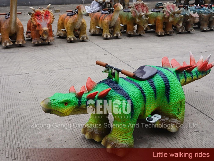 Amusement Park Coin Operated Small Dinosaur Rides