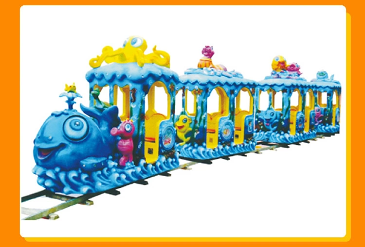 Ocean Whale Kids Trackless Amusement Park Rides Electric Baby Train (KL6046)