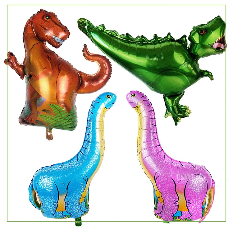 Wholesale Large Quantities of Dinosaur Brontosaurus Tyrannosaurus Rex Giraffe Triceratops Blue Red Balloon