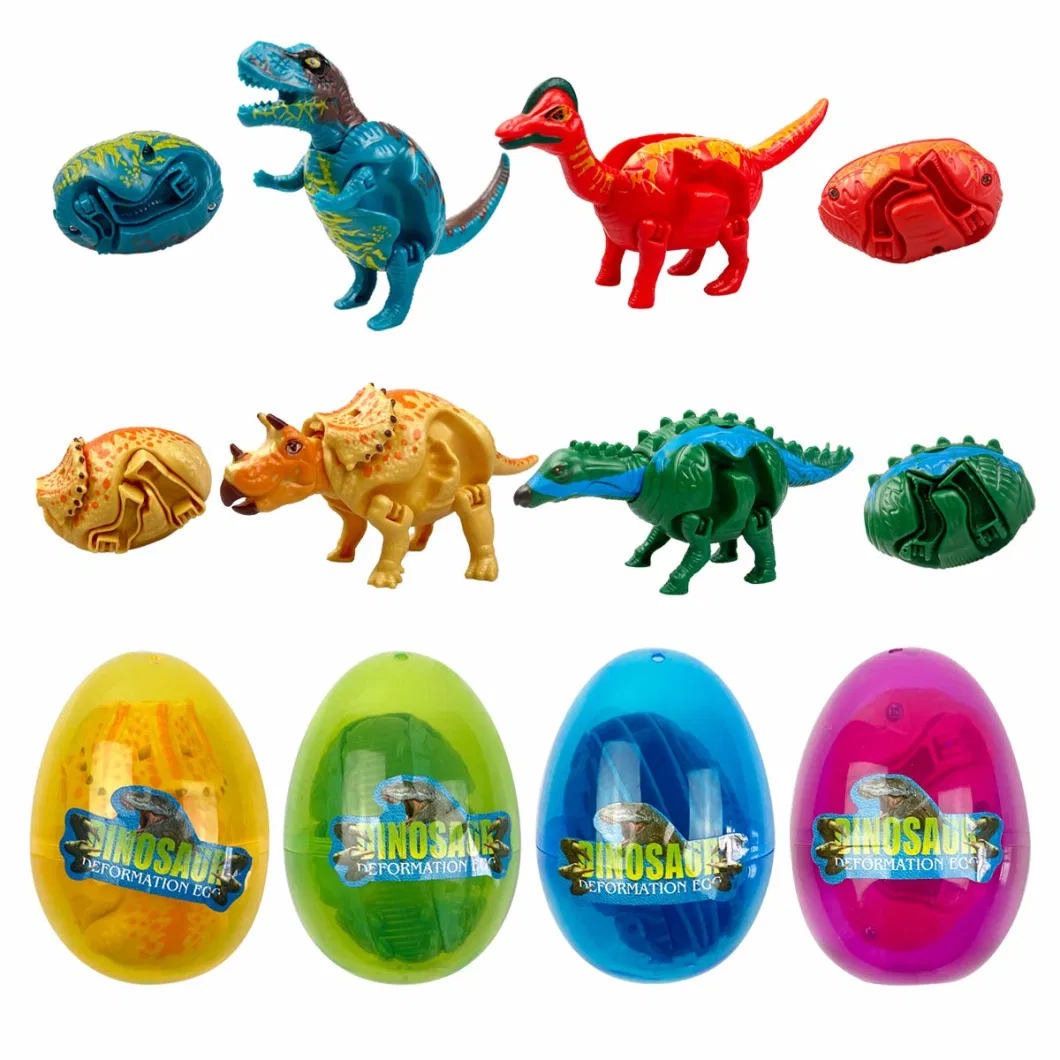 Dinosaur Deformation Eggs Prefilled Plastic Easter Eggs with Toys Inside for Kids Boys Girls Toddlers Easter Basket Stuffers Gifts Party Favors