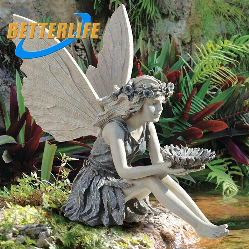 Custom Resin Crafts Angel Sculpture Und Figuren Modern Garten Gross with Easter Holding Aggs Sign Arts and Statue 2023 Hot-Selling