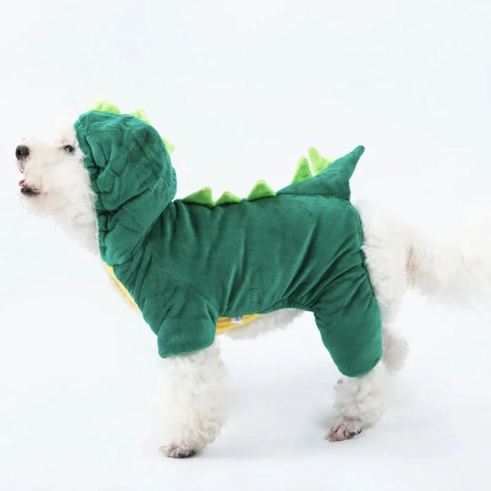 New Hot Selling Halloween Dinosaur Cotton Costumes for Small Medium Pet Dogs