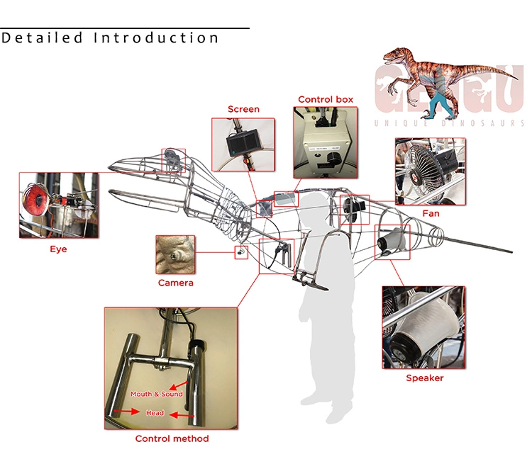 Stage Show Mechanical Hidden Legs Dinosaur Costume