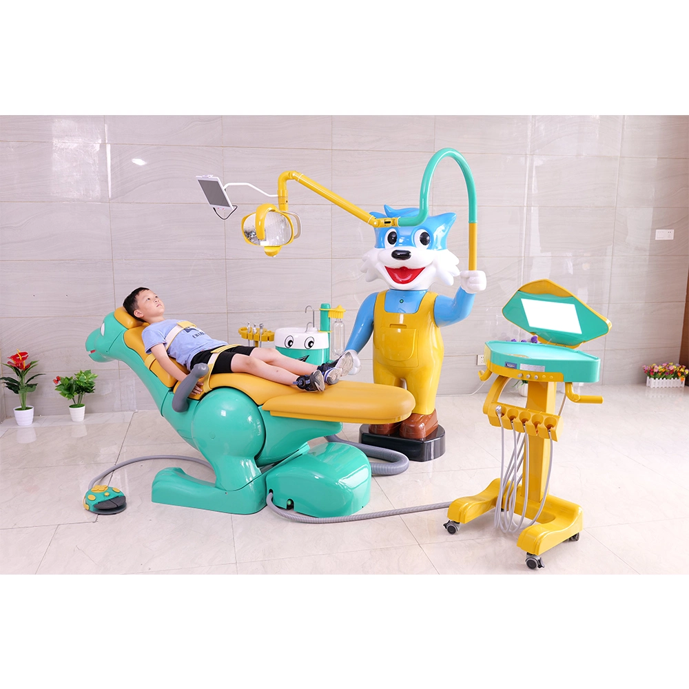 Dental Treatment Cute Dinosaur Comfortable Cartoon Colorful Kids Children Dental Chair