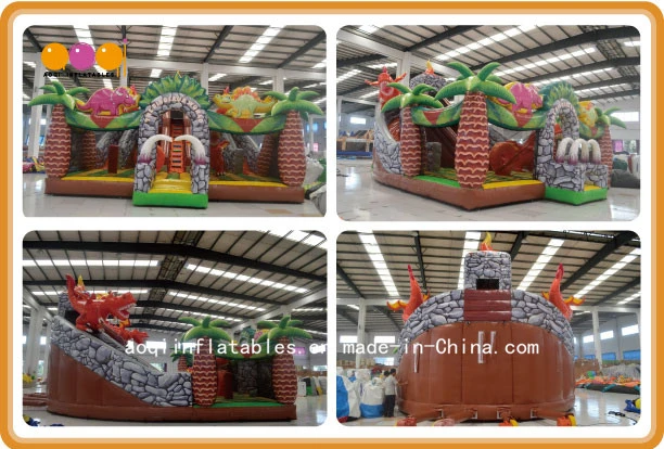 The Dinosaur World Fun Jumps Inflatable Amusement Park (AQ01636)