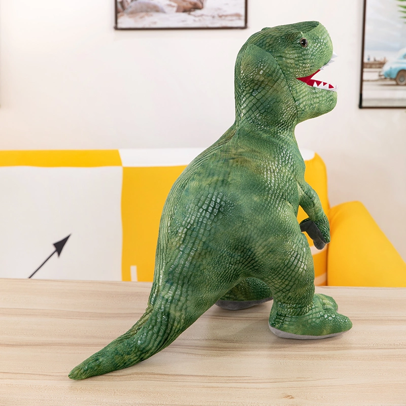 Promotion Gift Custom Cute Stuffed Green Plush Stuffed Dinosaur 57cm 80cm 100cm Realistic Plush Dinosaur Toys