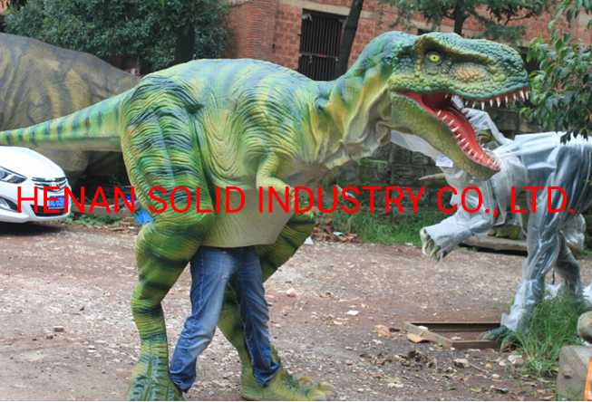 Realistic Dinosaur Costume with Person Inside