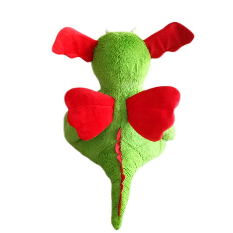 Color Customized 30cm Bright Green Soft Stuffed Toy Animal Plush Dinosaur for Sale