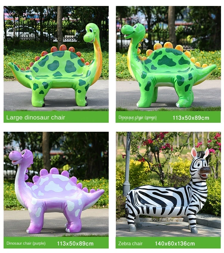 China Fiberglass Animal Bench Outdoor Statues Sculpture Manufacturers