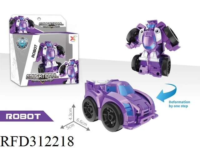 Intelligence Plastic Deformation Robot Car Toy