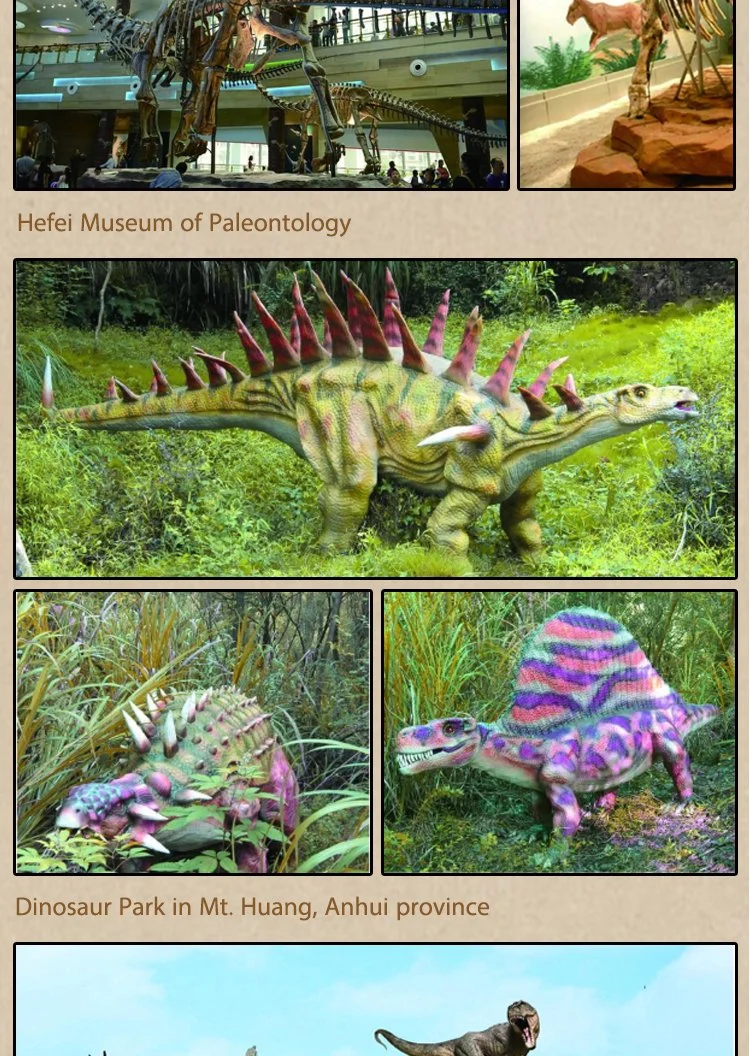Little Stegosaurus Theme Park Carton Dinosaur Robotic Animatronics Dinosaur Rides Customized Collectible Dinosaur Model