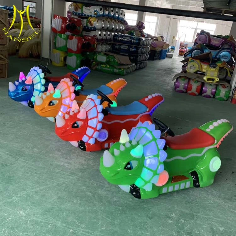 Hansel Amusement Park Ride on Electric Motor Bikes Kiddie Dinosaur Ride for Sales