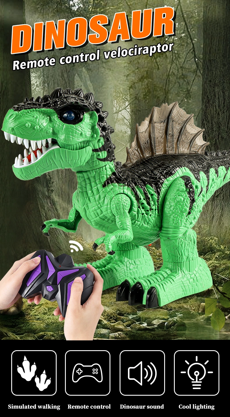 2.4GHz 8wd RC Dinosaur Electronic Tyrannosaurus with Rechargeable Battery Remote Control Robot Dinosaurs with Walking and Roaring
