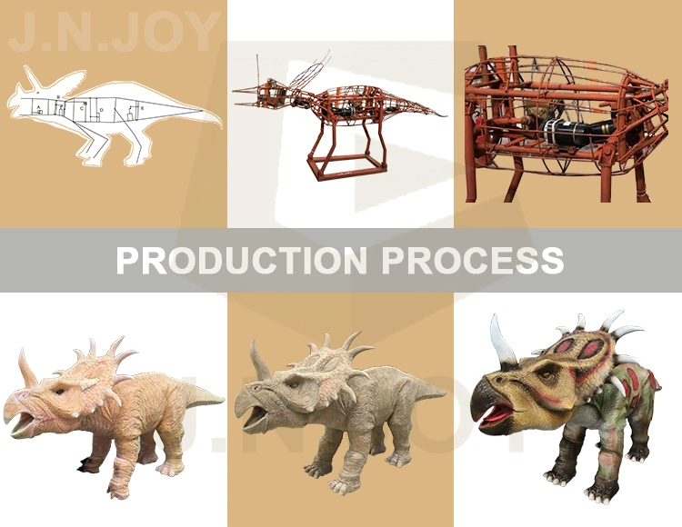 Jn-Zm24 Amusement Park Decor Dinosaur 3D Display Animatronic Dinosaur Model for Theme Park