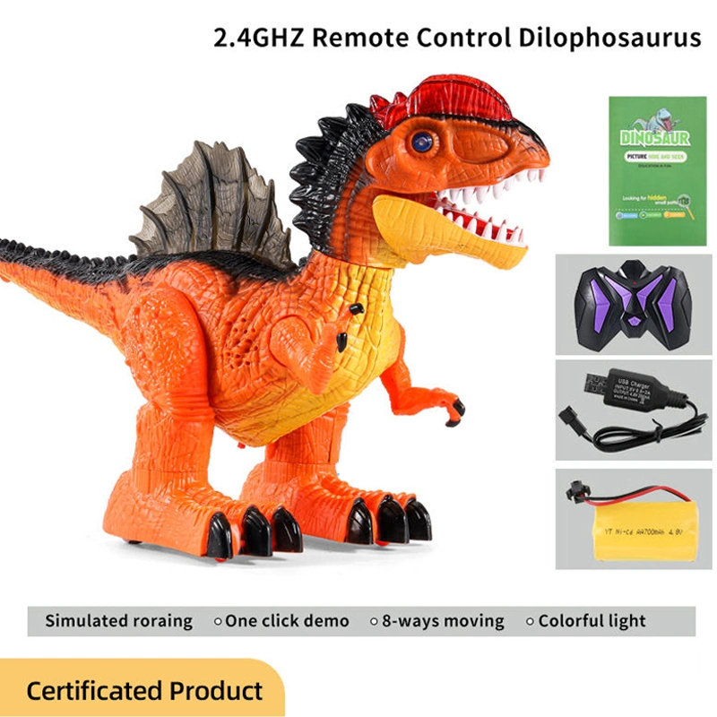 Dinoera Remote Control T-Rex Toys 8 Channels 2.4G Electric Walking Dinosaurs Robot RC Dinosaur with Lights Sounds Birthday Gifts