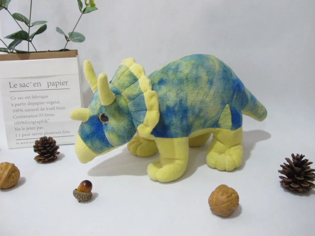 Wholesale Factory Customized Green Color Stuffed Animal Toys Plush Dinosaur