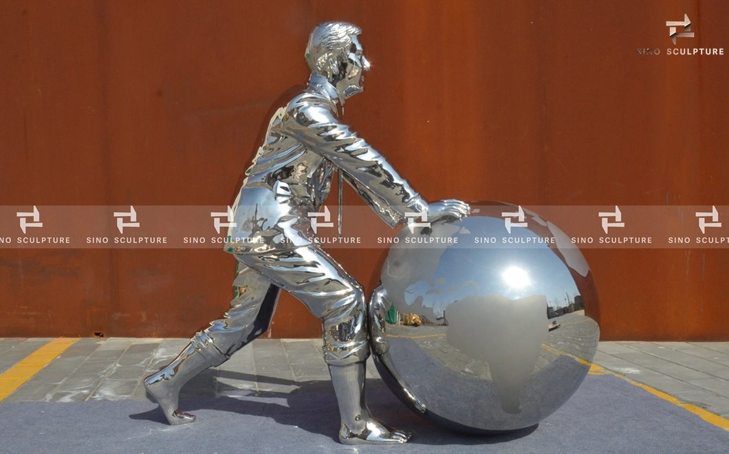 Mirror Casted Stainless Steel Statue