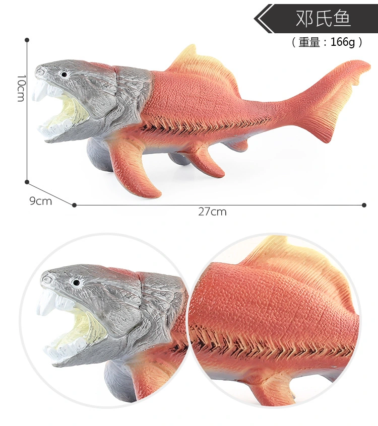 Jurassic Simulation Dinosaur World Toy Model Ichthyosaur Padded Soft Rubber Submarine Dinosaur Handmade Model Ornaments