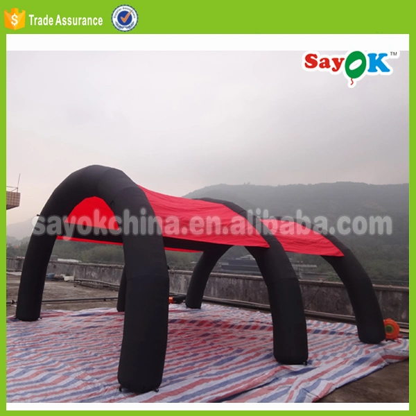 Black Red Tent Inflatable Arch 3 Archway for Race Inflatable Arch Tent Tunnel Inflatable Paintball Arena Inflatable Stage Cover Tent