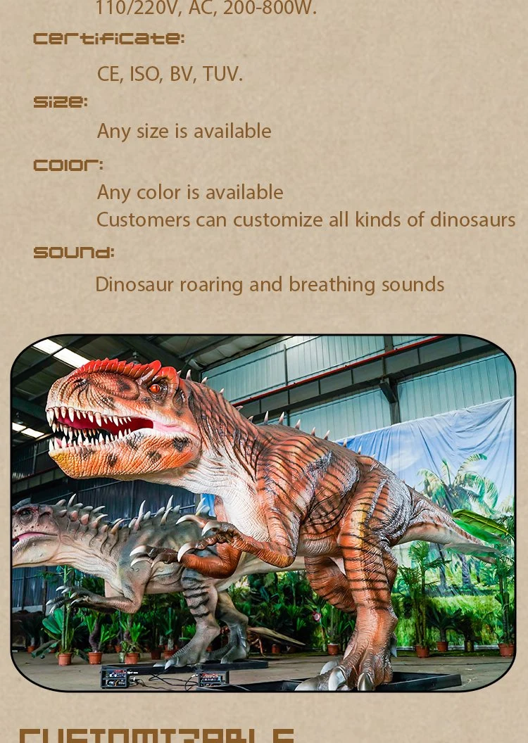 Southern Megalosaurus Realistic Pose Design Dinosaur Museum Professional Animatronics Dinosaur Manufacturer