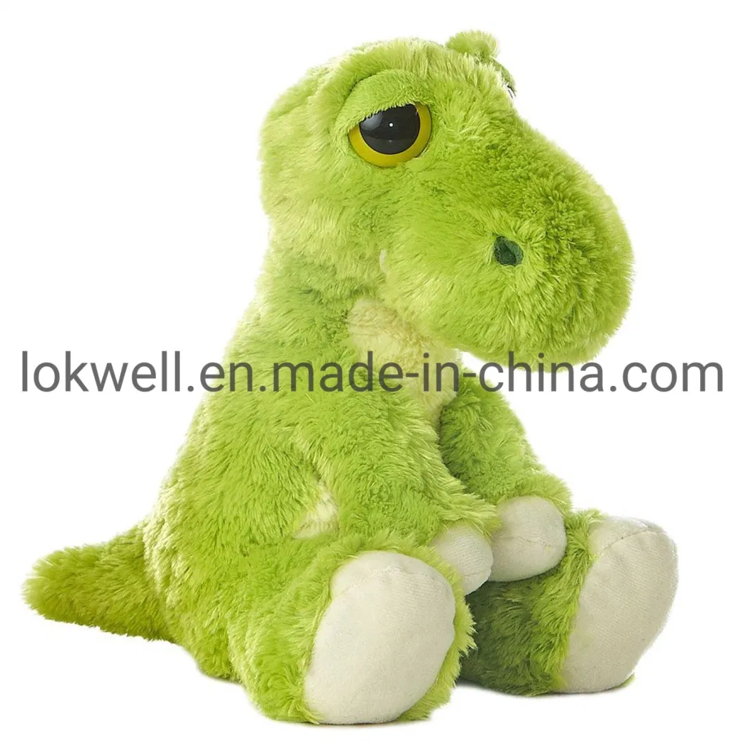 Plush Dinosaur Green Long Neck Animal Monster Toys