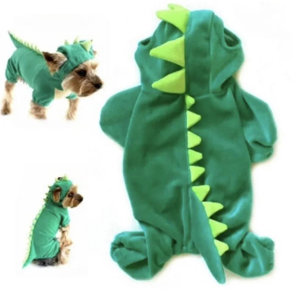 New Hot Selling Halloween Dinosaur Cotton Costumes for Small Medium Pet Dogs