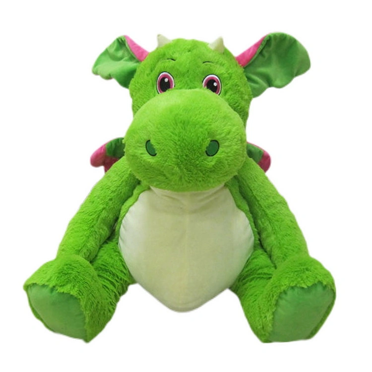 Color Customized 30cm Bright Green Soft Stuffed Toy Animal Plush Dinosaur for Sale