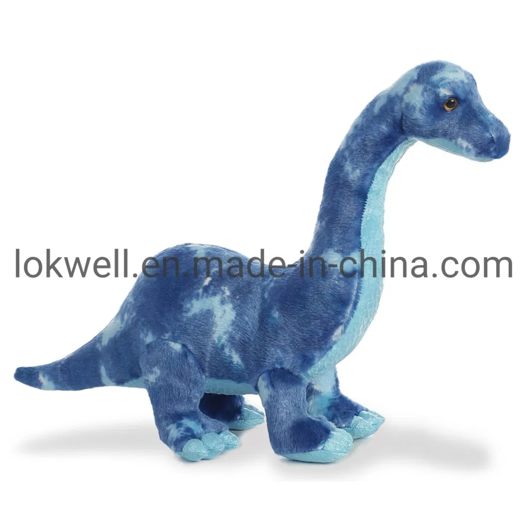 Plush Dinosaur Green Long Neck Animal Monster Toys