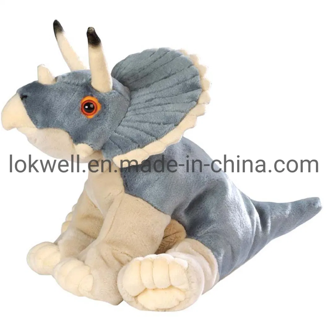 Plush Dinosaur Green Long Neck Animal Monster Toys