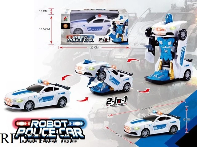 Wholesale Electric Police Car Transform Robot Toy