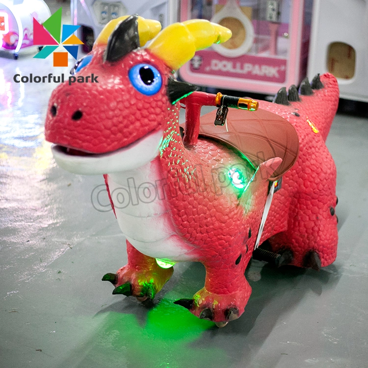 Colorful Park Dinosaur Costume Halloween Cosplay Ride Toy Dinosaur Rides for Kids Walking Dinosaur Ride