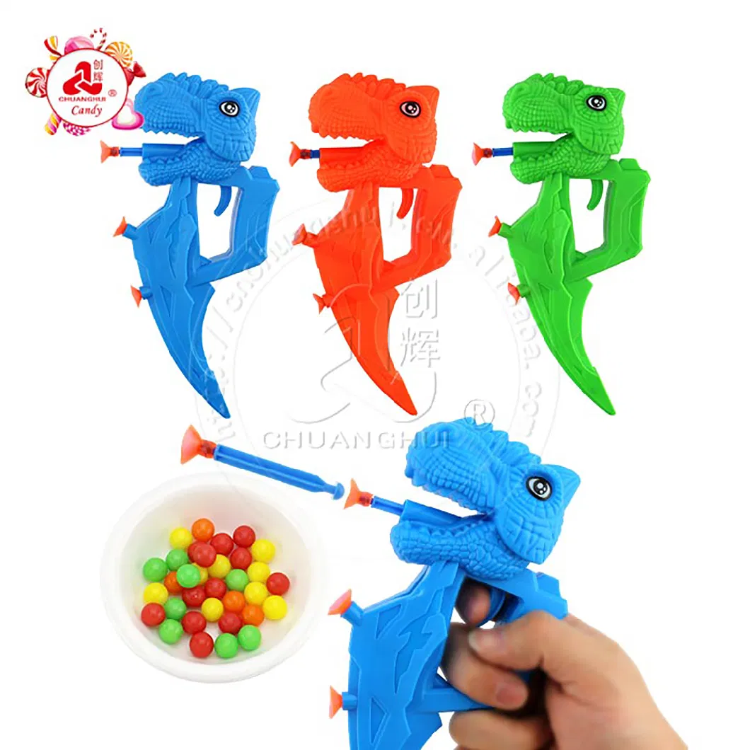 Dinosaur Tyrannosaurus Rex Sucker Guns Shooting Games Soft Bullet Gun Toy Candy